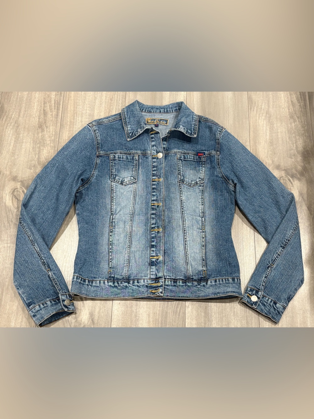 Yuka Jeans Mid Blue Denim Jacket Size L